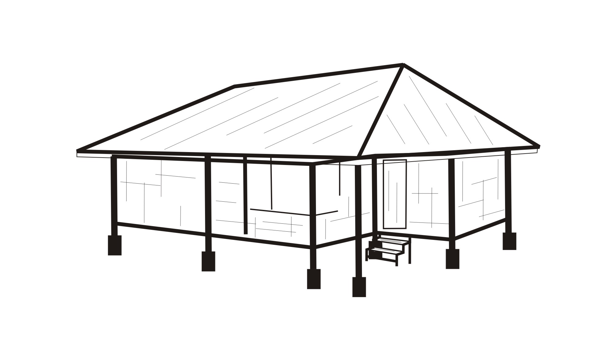 bambu rumah bilik sketsa bubututan Rumah (gambar/sketsa)  Sunda Adat